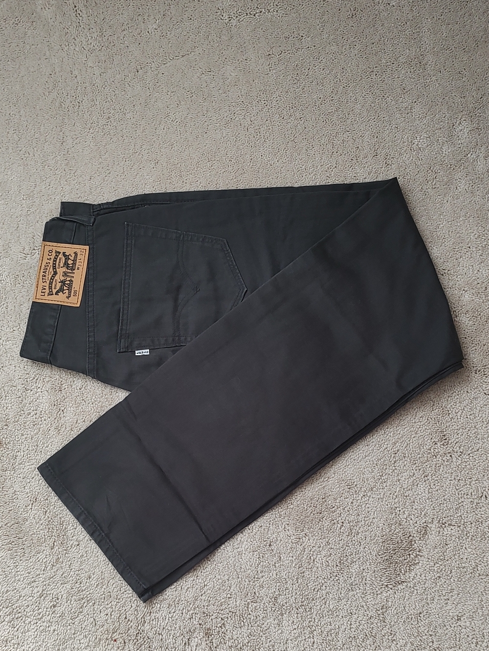 LEVI'S 505 Denim Jeans Mens 33x32 Gray Straight Leg Regular Fit White Tab NWOT